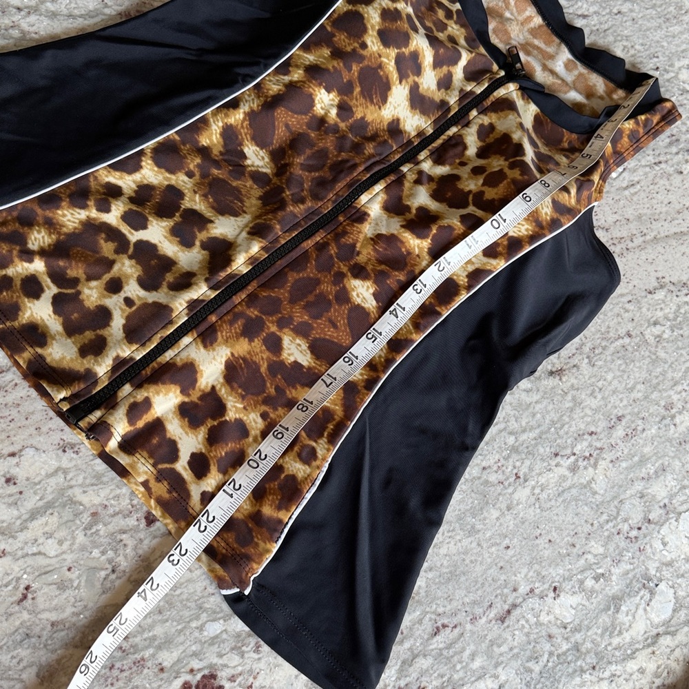 Leopard Print Tankini Swim Set - Picture 4 of 12